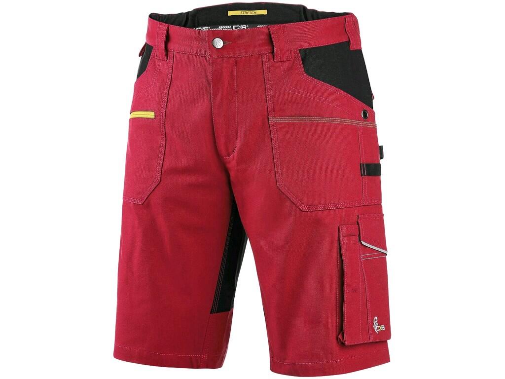Kraťasy CXS STRETCH pánske, červeno-čierne